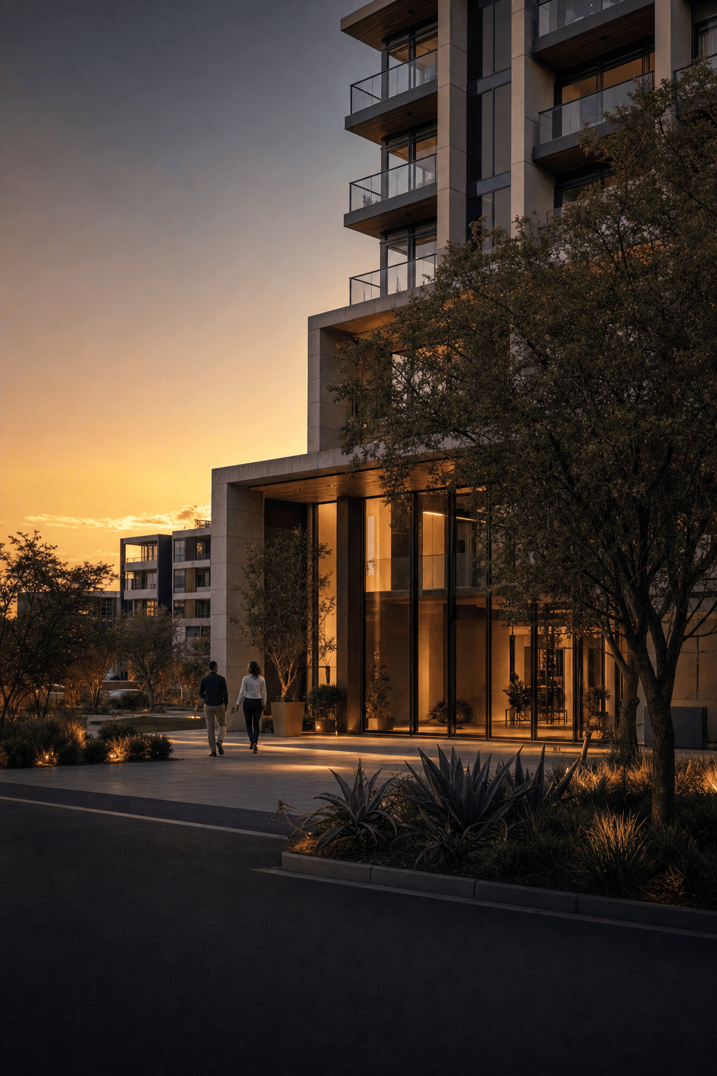 Modern managed real estate property